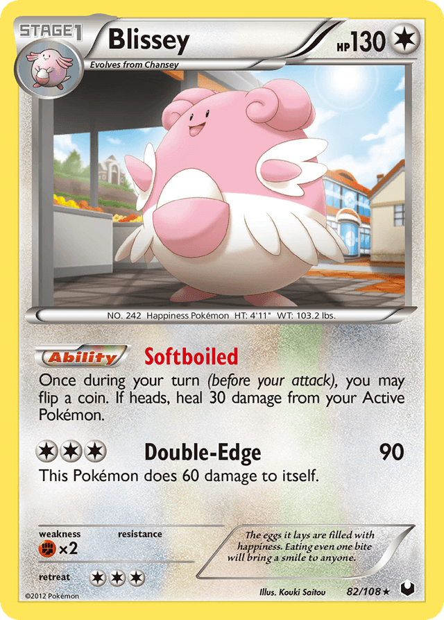 Carta Blissey 82/108 do set Dark Explorers — Pokémon TCG | Bynx
