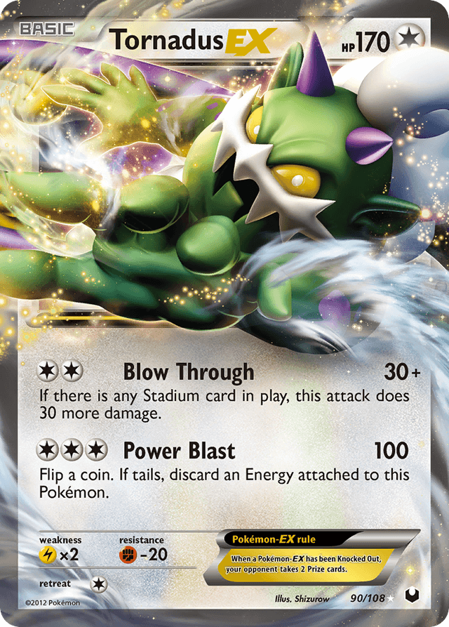 Carta Tornadus-EX 90/108 do set Dark Explorers — Pokémon TCG | Bynx