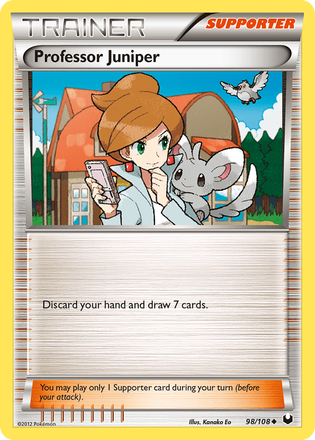 Carta Professor Juniper 98/108 do set Dark Explorers — Pokémon TCG | Bynx