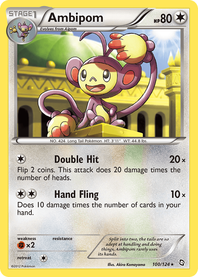Carta Ambipom 100/124 do set Dragons Exalted — Pokémon TCG | Bynx