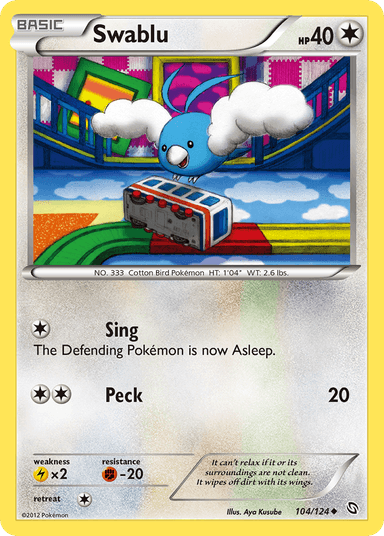 Carta Swablu 104/124 do set Dragons Exalted — Pokémon TCG | Bynx