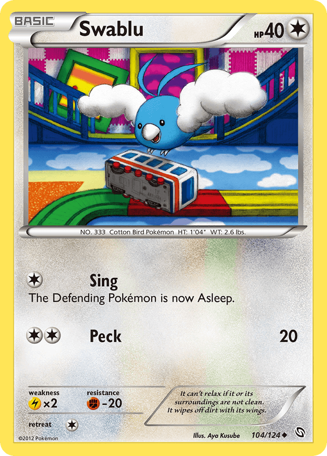 Carta Swablu 104/124 do set Dragons Exalted — Pokémon TCG | Bynx