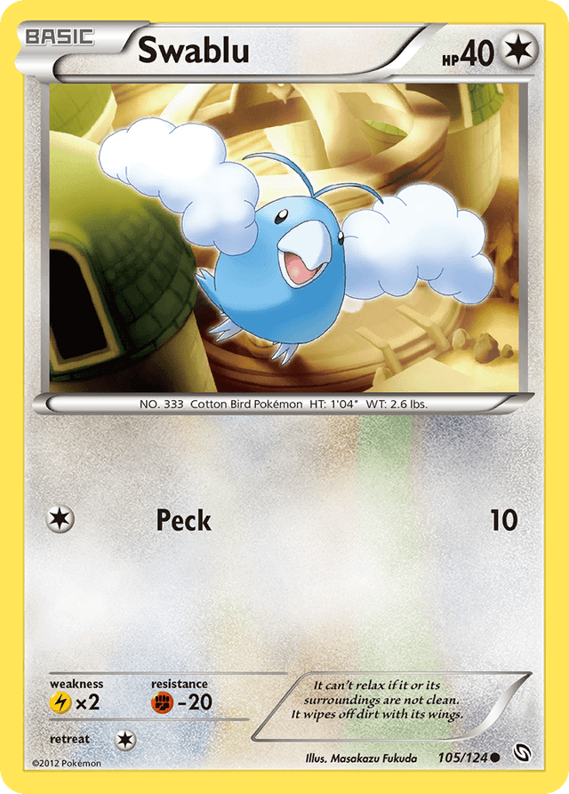 Carta Swablu 105/124 do set Dragons Exalted — Pokémon TCG | Bynx
