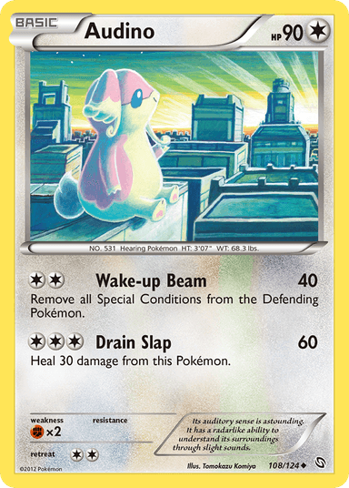 Carta Audino 108/124 do set Dragons Exalted — Pokémon TCG | Bynx