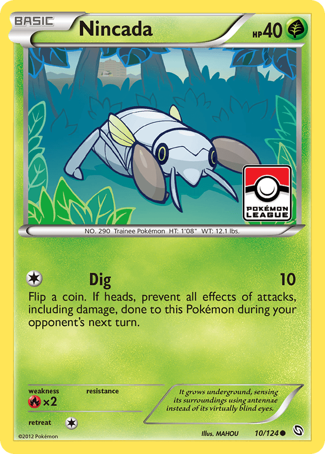 Carta Nincada 10/124 do set Dragons Exalted — Pokémon TCG | Bynx
