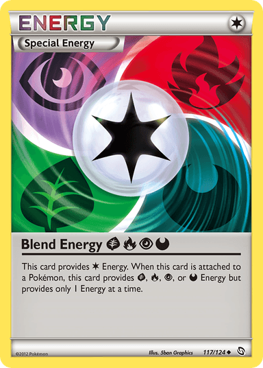 Carta Blend Energy GrassFirePsychicDarkness 117/124 do set Dragons Exalted — Pokémon TCG | Bynx