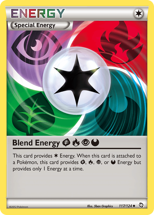 Carta Blend Energy GrassFirePsychicDarkness 117/124 do set Dragons Exalted — Pokémon TCG | Bynx