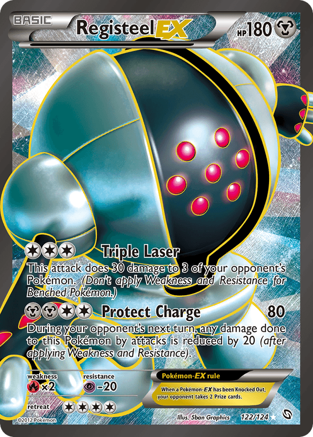 Carta Registeel-EX 122/124 do set Dragons Exalted — Pokémon TCG | Bynx