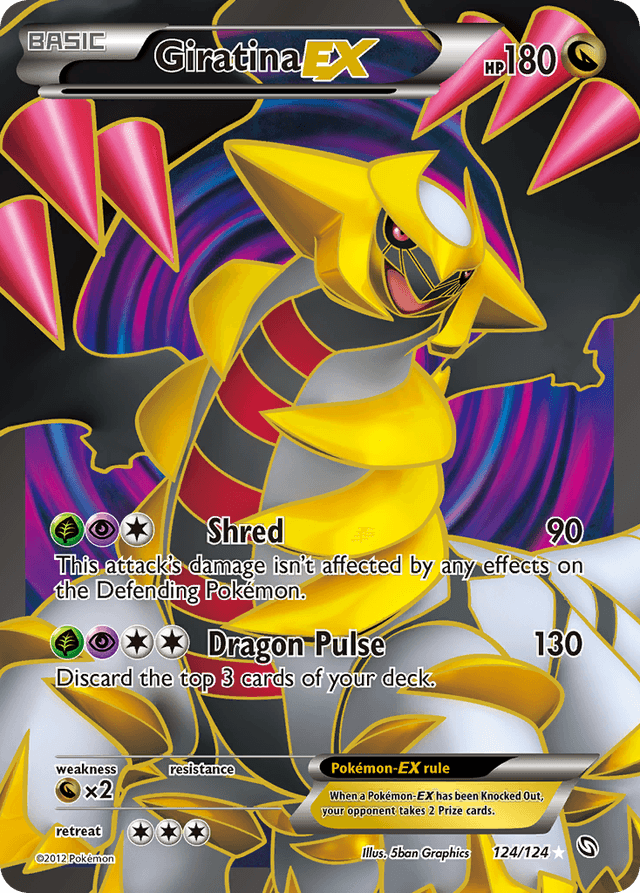 Carta Giratina-EX 124/124 do set Dragons Exalted — Pokémon TCG | Bynx