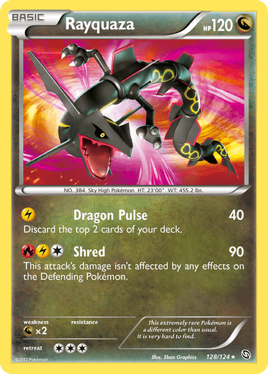 Carta Rayquaza 128/124 do set Dragons Exalted — Pokémon TCG | Bynx