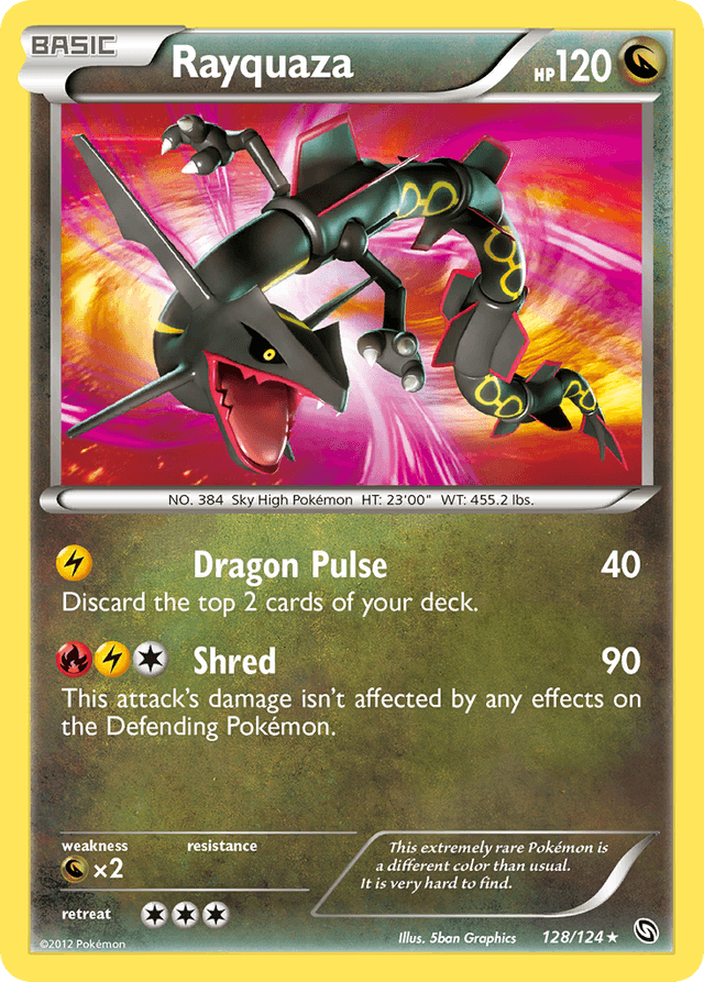 Carta Rayquaza 128/124 do set Dragons Exalted — Pokémon TCG | Bynx