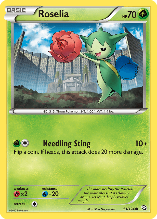 Carta Roselia 13/124 do set Dragons Exalted — Pokémon TCG | Bynx