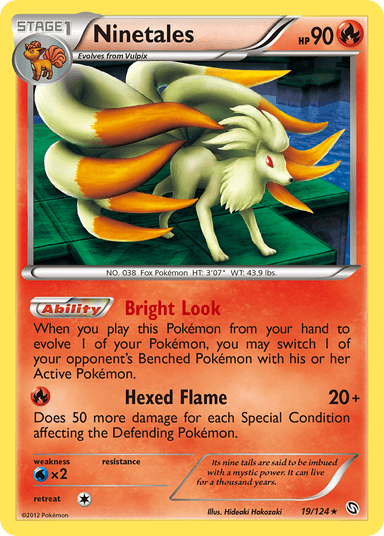 Carta Ninetales 19/124 do set Dragons Exalted — Pokémon TCG | Bynx
