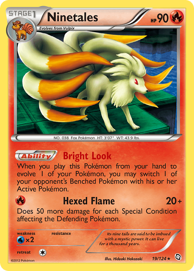 Carta Ninetales 19/124 do set Dragons Exalted — Pokémon TCG | Bynx