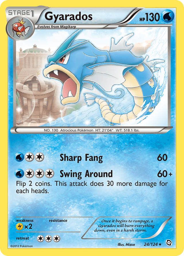 Carta Gyarados 24/124 do set Dragons Exalted — Pokémon TCG | Bynx