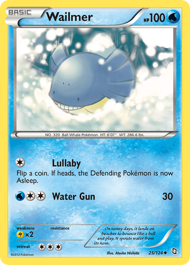 Carta Wailmer 25/124 do set Dragons Exalted — Pokémon TCG | Bynx