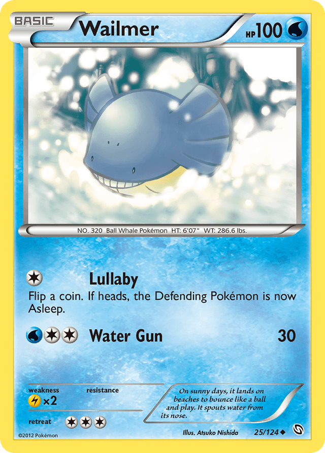 Carta Wailmer 25/124 do set Dragons Exalted — Pokémon TCG | Bynx