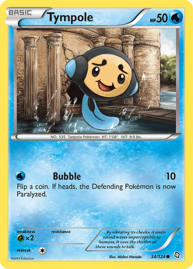 Carta Tympole 34/124 do set Dragons Exalted — Pokémon TCG | Bynx