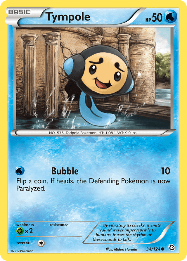 Carta Tympole 34/124 do set Dragons Exalted — Pokémon TCG | Bynx