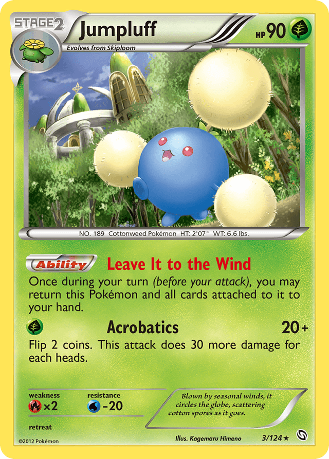 Carta Jumpluff 3/124 do set Dragons Exalted — Pokémon TCG | Bynx