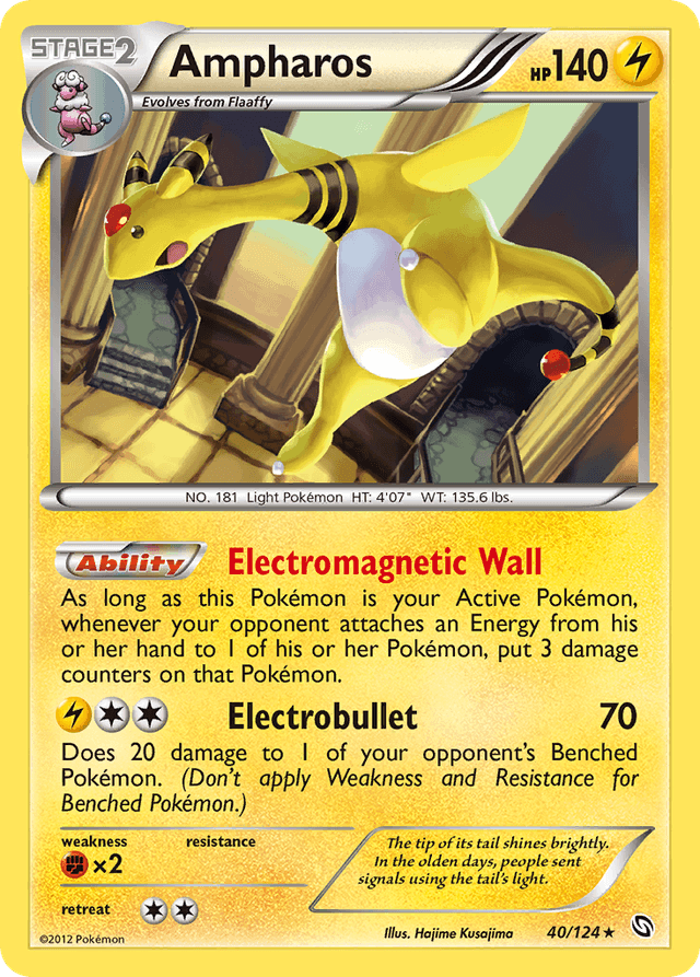 Carta Ampharos 40/124 do set Dragons Exalted — Pokémon TCG | Bynx