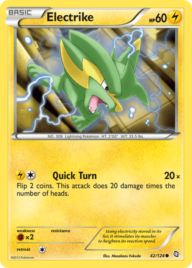 Carta Electrike 42/124 do set Dragons Exalted — Pokémon TCG | Bynx