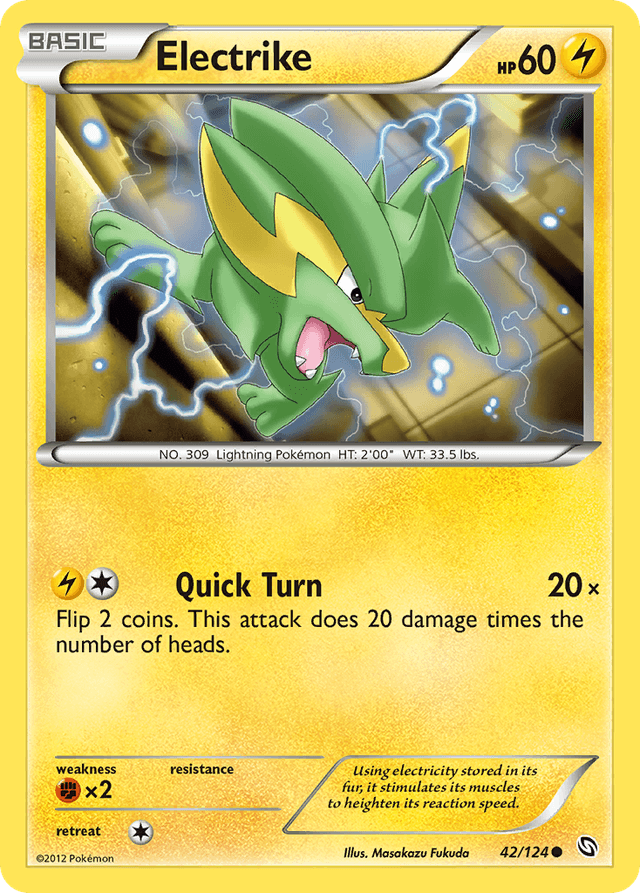 Carta Electrike 42/124 do set Dragons Exalted — Pokémon TCG | Bynx
