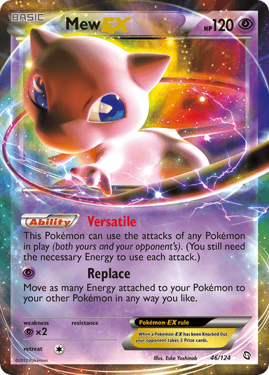 Carta Mew-EX 46/124 do set Dragons Exalted — Pokémon TCG | Bynx