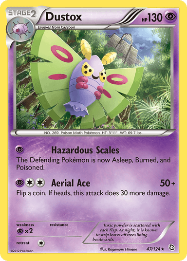 Carta Dustox 47/124 do set Dragons Exalted — Pokémon TCG | Bynx