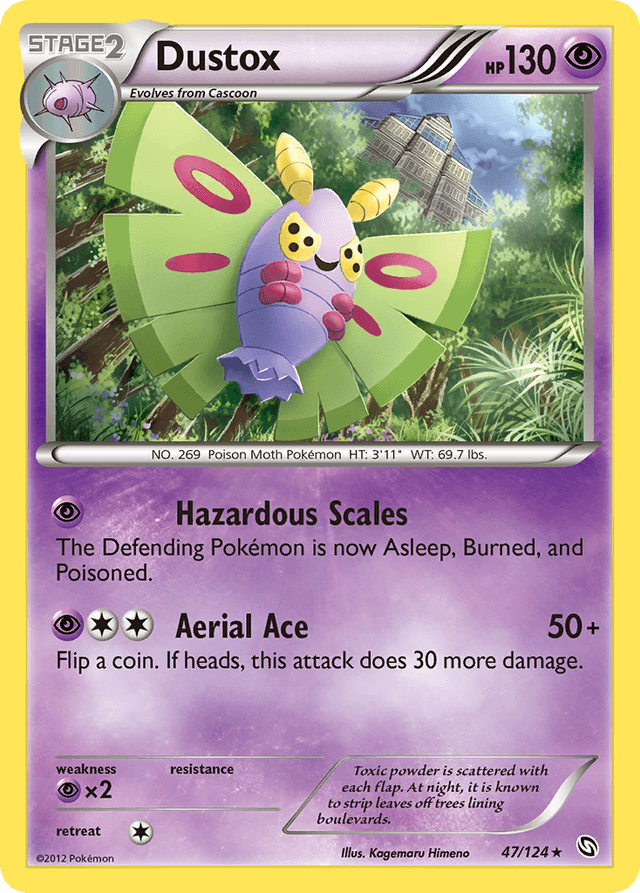Carta Dustox 47/124 do set Dragons Exalted — Pokémon TCG | Bynx