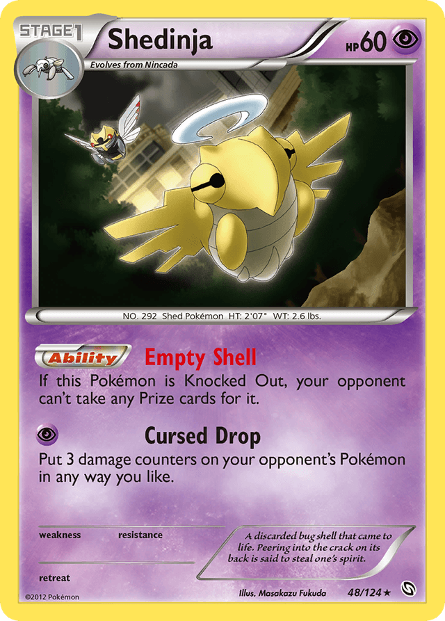 Carta Shedinja 48/124 do set Dragons Exalted — Pokémon TCG | Bynx