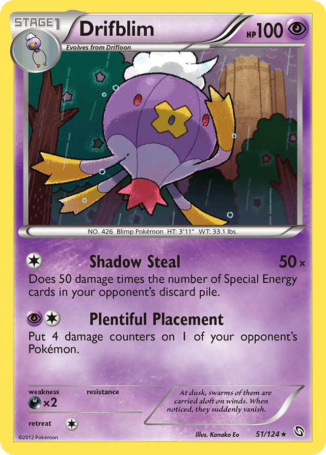 Carta Drifblim 51/124 do set Dragons Exalted — Pokémon TCG | Bynx