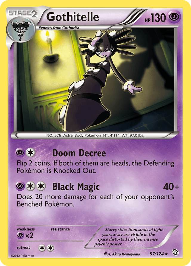 Carta Gothitelle 57/124 do set Dragons Exalted — Pokémon TCG | Bynx