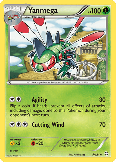Carta Yanmega 5/124 do set Dragons Exalted — Pokémon TCG | Bynx