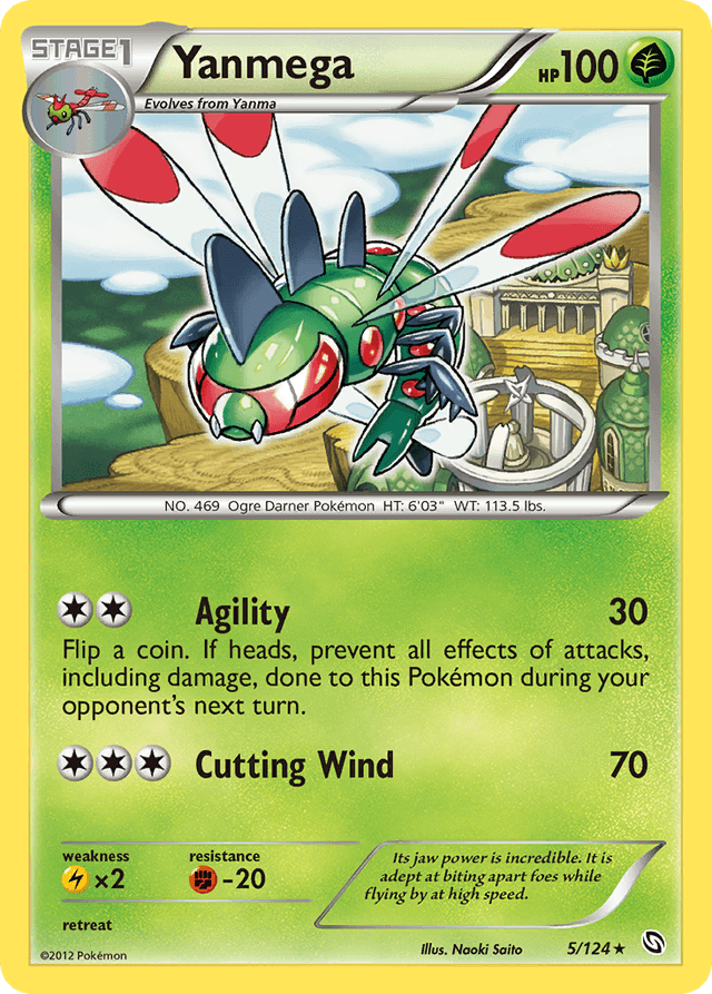 Carta Yanmega 5/124 do set Dragons Exalted — Pokémon TCG | Bynx