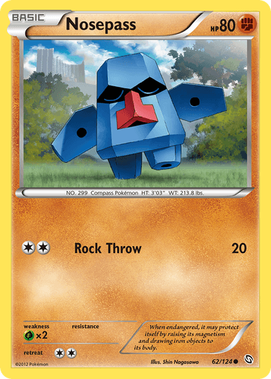 Carta Nosepass 62/124 do set Dragons Exalted — Pokémon TCG | Bynx