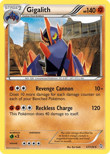 Carta Gigalith 67/124 do set Dragons Exalted — Pokémon TCG | Bynx