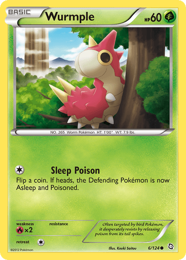 Carta Wurmple 6/124 do set Dragons Exalted — Pokémon TCG | Bynx