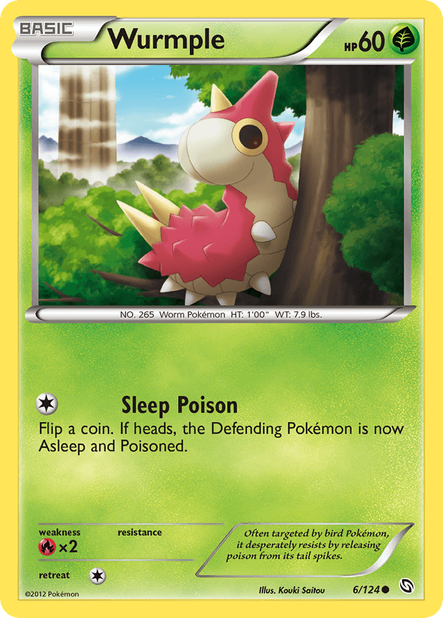 Carta Wurmple 6/124 do set Dragons Exalted — Pokémon TCG | Bynx