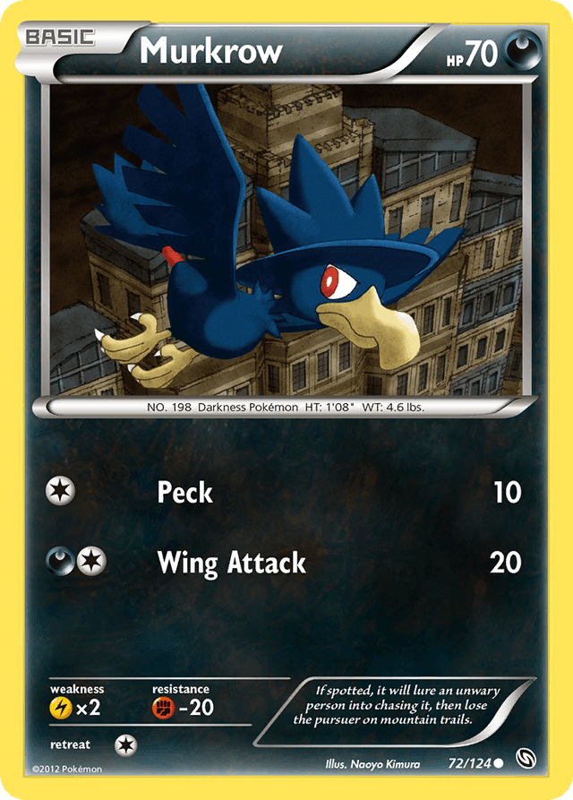 Carta Murkrow 72/124 do set Dragons Exalted — Pokémon TCG | Bynx