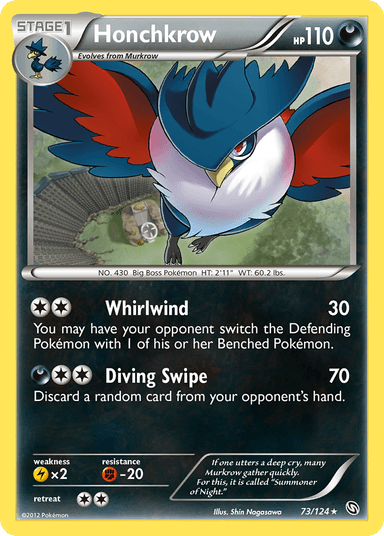 Carta Honchkrow 73/124 do set Dragons Exalted — Pokémon TCG | Bynx