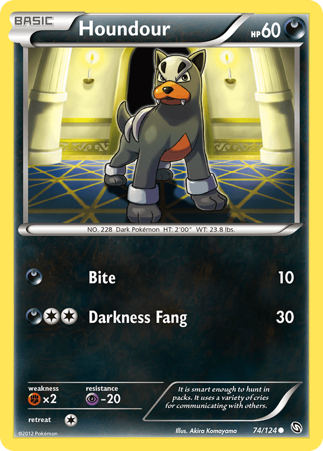 Carta Houndour 74/124 do set Dragons Exalted — Pokémon TCG | Bynx
