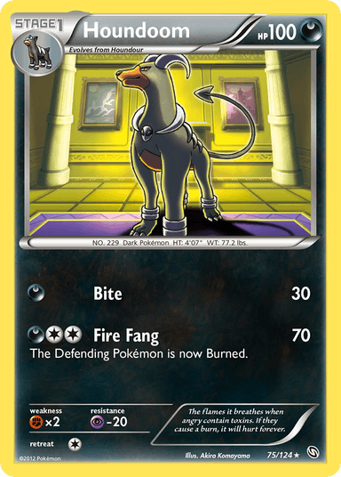 Carta Houndoom 75/124 do set Dragons Exalted — Pokémon TCG | Bynx