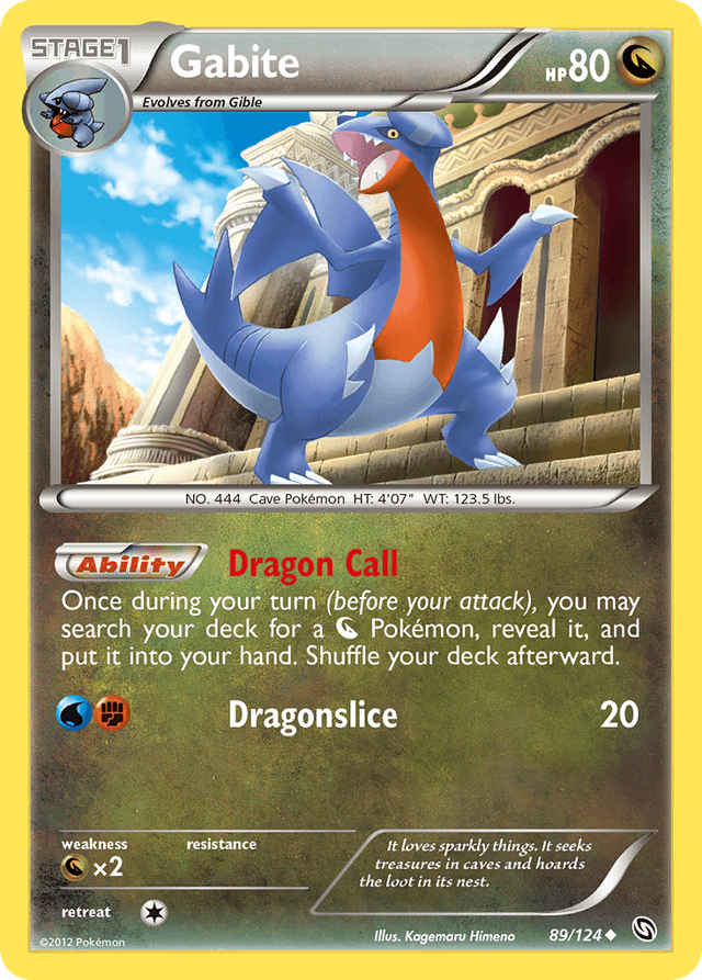 Carta Gabite 89/124 do set Dragons Exalted — Pokémon TCG | Bynx