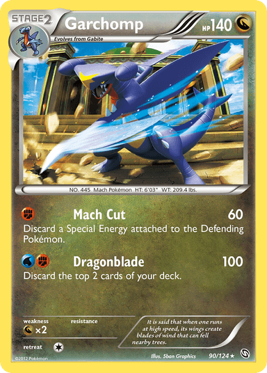 Carta Garchomp 90/124 do set Dragons Exalted — Pokémon TCG | Bynx