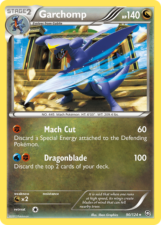 Carta Garchomp 90/124 do set Dragons Exalted — Pokémon TCG | Bynx