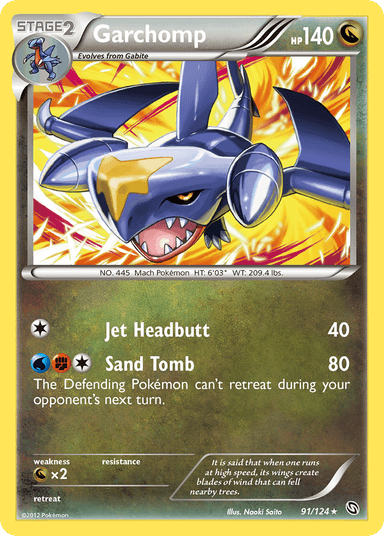 Carta Garchomp 91/124 do set Dragons Exalted — Pokémon TCG | Bynx