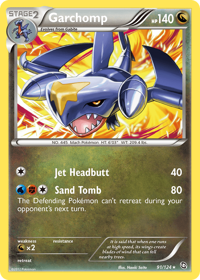 Carta Garchomp 91/124 do set Dragons Exalted — Pokémon TCG | Bynx