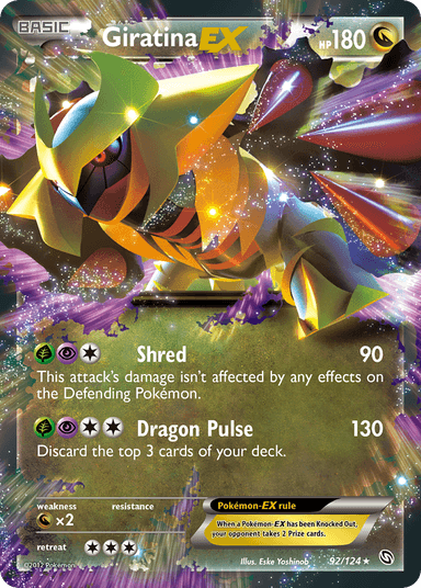 Carta Giratina-EX 92/124 do set Dragons Exalted — Pokémon TCG | Bynx