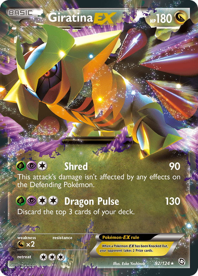 Carta Giratina-EX 92/124 do set Dragons Exalted — Pokémon TCG | Bynx